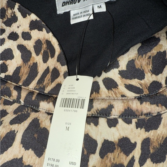 Anthropologie Dhruv Kapoor Leopard Print Bustier Mini Dress Size M MSRP $178 NWT - Picture 5 of 7